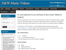 Tablet Screenshot of dw-musicvideos.com